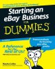 Go to record Starting an eBay business for dummies